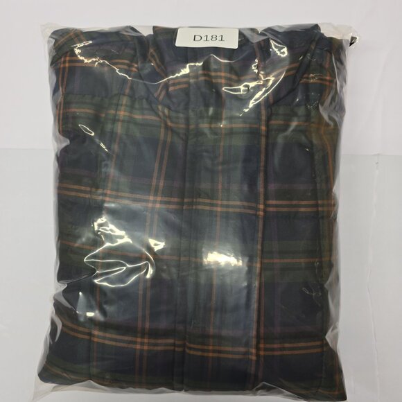 Lauren Women's Plaid Puffer Jacket - Dark Green and Navy - Large - Picture 8 of 8